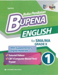 Image of Buku Penilaian BUPENA Bahasa Inggris X